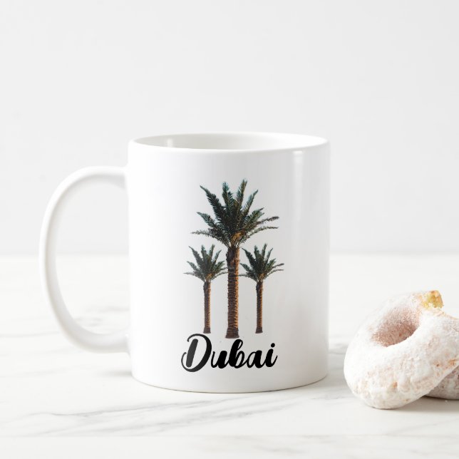 Personalisierte Palme Kaffeetasse (Mit Donut)