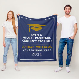 Personalisierte Pandemie - Graduatklasse 2021 Fleecedecke