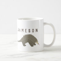 Personalisierte Pangolin-Kaffee-Tasse