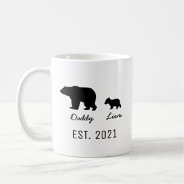 Personalisierte Papa Bear und Baby Bear Tasse
