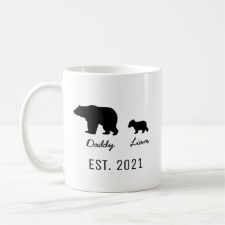 Personalisierte Papa Bear und Baby Bear Tasse