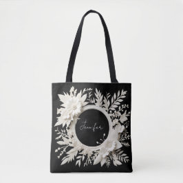 personalisierte Papierblumenrahmen-Tasche 