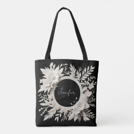 personalisierte Papierblumenrahmen-Tasche