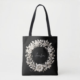 personalisierte Papierblumenrahmen-Tasche 