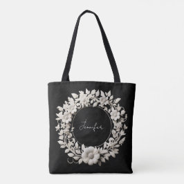 personalisierte Papierblumenrahmen-Tasche