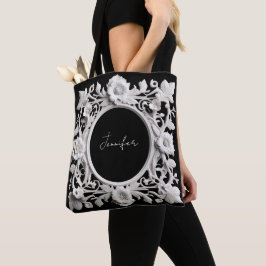 personalisierte Papierblumenrahmen-Tasche