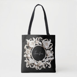 personalisierte Papierblumenrahmen-Tasche 