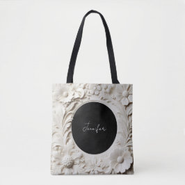 personalisierte Papierblumenrahmen-Tasche 