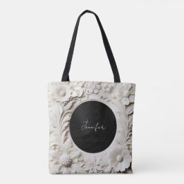 personalisierte Papierblumenrahmen-Tasche