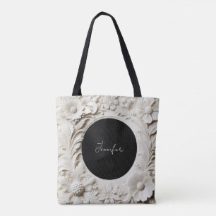 personalisierte Papierblumenrahmen-Tasche