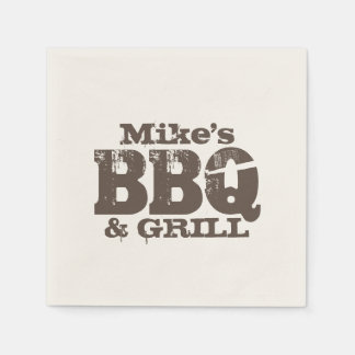 Personalisierte Papierservietten für GRILLEN Party