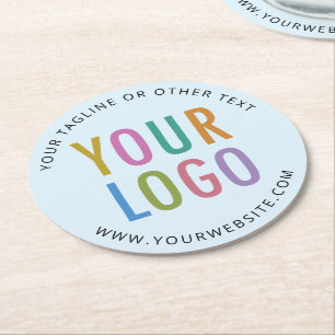 Personalisierte Papieruntersetzer Firmenlogo Babyb Runder Pappuntersetzer