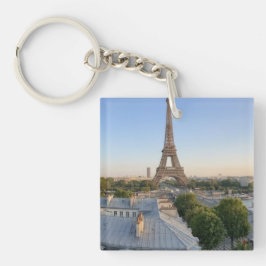 Personalisierte Pariser Skyline Erinnerungsgeschen Schlüsselanhänger