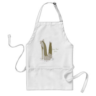 Personalisierte Party-Stilett-Schuh-Kunst Schürze