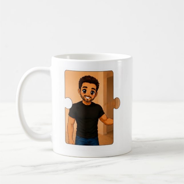 Personalisierte passend abgestimmte Familien-Kaffe Kaffeetasse (Links)