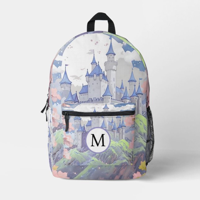 Personalisierte Pastel Fairytale Parco Civico-Cian Bedruckter Rucksack (Vorderseite)