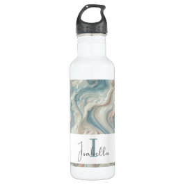 Personalisierte Pastel Marmorflasche Edelstahlflasche