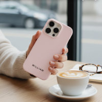 Personalisierte Pastel Pink iPhone Case mit benutz