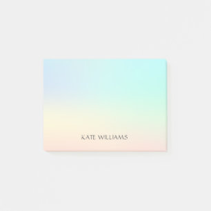 Personalisierte Pastel Watercolor Stilvolle Elegan Post-it Klebezettel