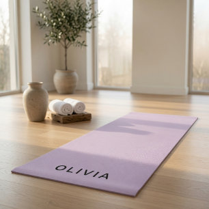 Personalisierte Pastell-Lavendel Benutzerdefinie Yogamatte