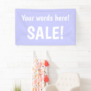 Personalisierte Pastell Periwinkle Verkaufsbanner Banner
