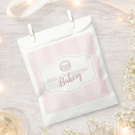 Personalisierte Pastell Pink Cake Bäckerei Geschenktütchen