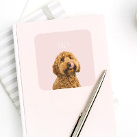 Personalisierte Pastell Rosa Telefonzelle mit Hund