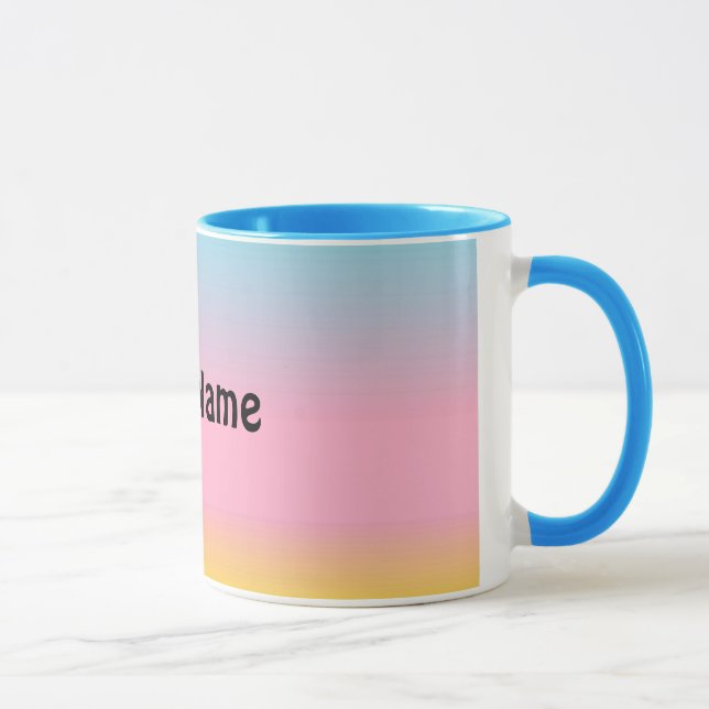Personalisierte Pastell-Tasse Tasse (Rechts)