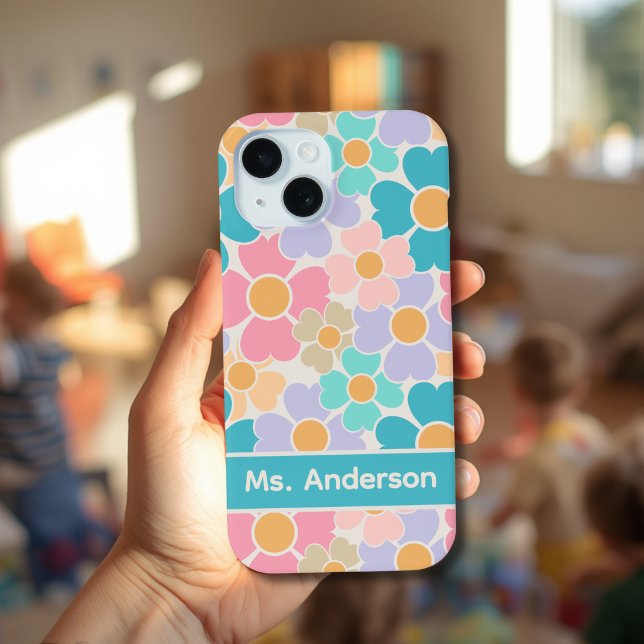 Personalisierte Pastellblumen Case-Mate iPhone Hülle (Von Creator hochgeladen)