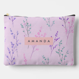 Personalisierte Pastellblüte, elegant Zubehörtasche