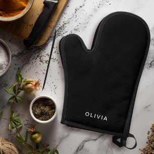 Personalisierte Pastellfarbe Ofenhandschuh & Topflappen-Set