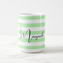 Personalisierte Pastellfarben Kaffeetasse