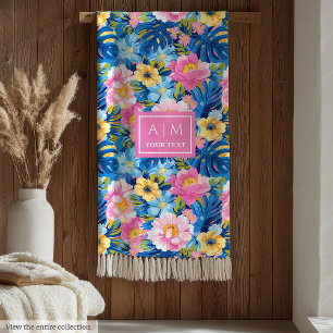 Personalisierte Pastellfarben Wasserfarbenfrohe we Fleecedecke