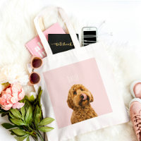 Personalisierte pastellrosa Handyhülle mit Hunde-F