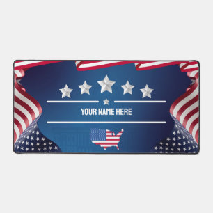 Personalisierte Patriotic USA Flag Desk Mat Schreibtischunterlage