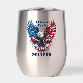 Personalisierte Patriotische Farben Amerika kühne 