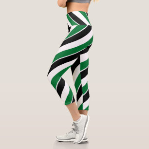 Personalisierte patriotische Flagge der Vereinigte Capri Leggings