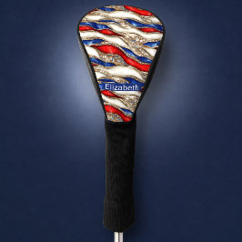 Personalisierte patriotische Schicht Golfschlägera Golf Headcover