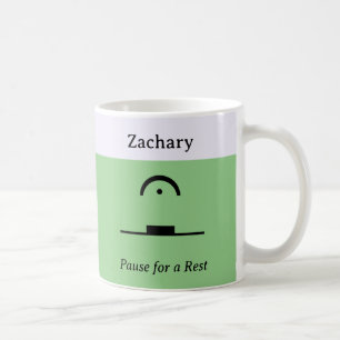 Personalisierte Pause Ruhe Lustig Musikalischer Hu Kaffeetasse