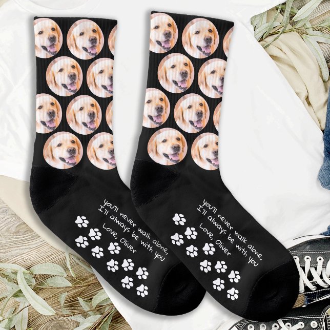 Personalisierte Paw Prints Foto Dog Socken (Von Creator hochgeladen)