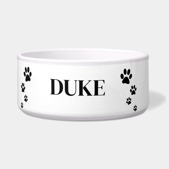 Personalisierte Paw-Prints Napf (Vorderseite)