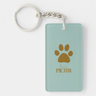 Personalisierte Paw Schlüsselanhänger