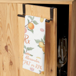 Personalisierte Peach & Apricot Pharmacy Geschirrtuch