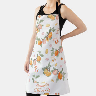 Personalisierte Peach & Apricot Pharmacy Schürze