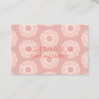 Personalisierte "Peach Blooms" (UK/Euro) Visitenkarte