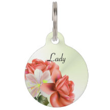 Personalisierte Peach Peonings und Ghost Orchid