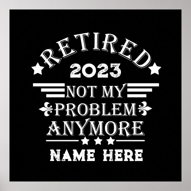 Personalisierte Pensionierung nicht mehr mein Prob Poster (Vorne)