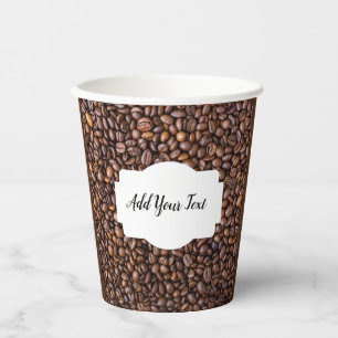 personalisierte, perfekte Kaffeebohnen vermischen Pappbecher