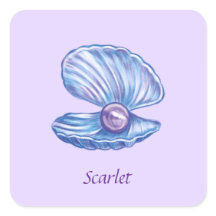 Personalisierte Perle des Ozeans (Lila)