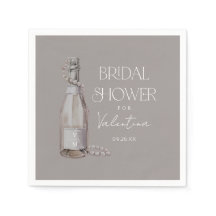 Personalisierte Perlen + Prosecco-Brautparty